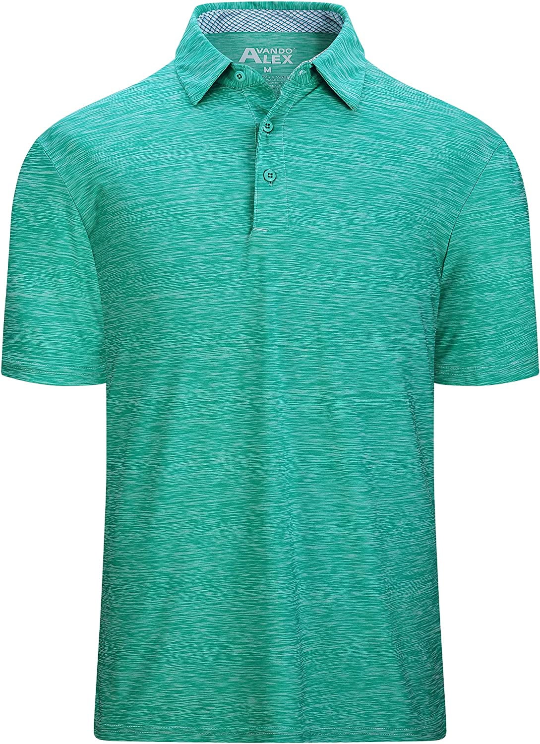 Alex Vando Mens Golf Shirt Moisture Wicking QuickDry Short Sleeve
