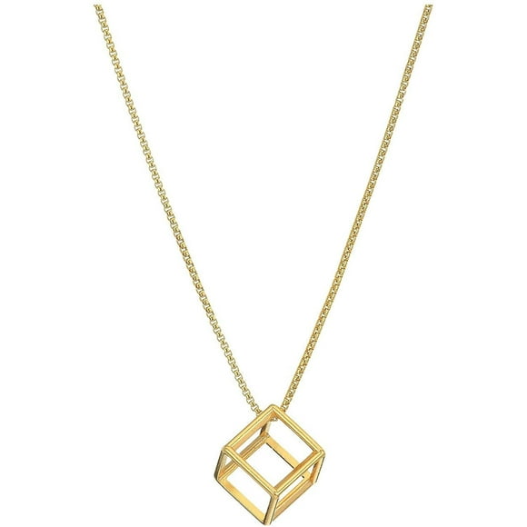 Alex and Ani 18" Square Adjustable Necklace 14kt Gold Plated One Size