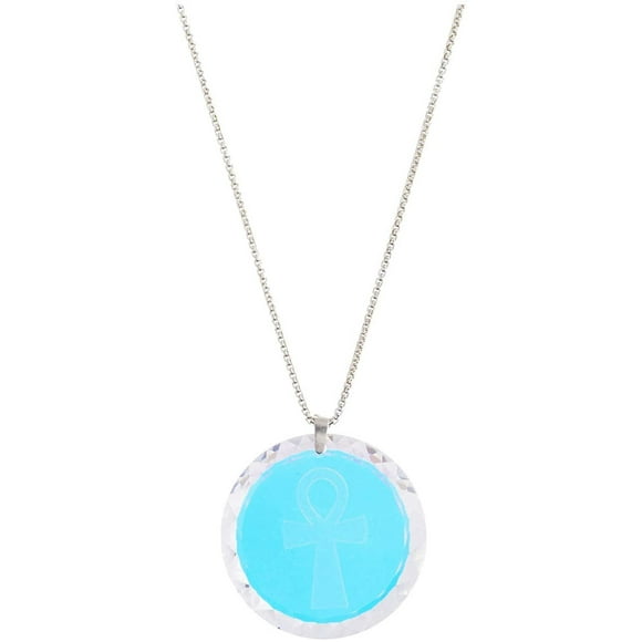 Alex and Ani 21 in. Ankh Crystal Necklace Silver One Size