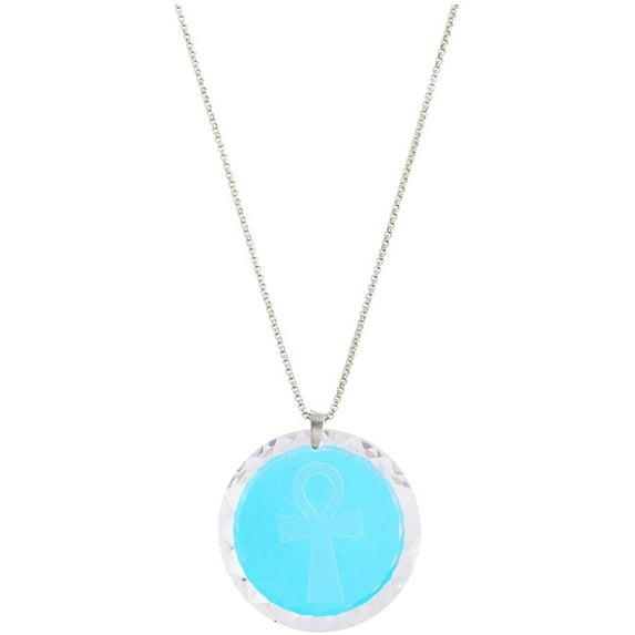 Alex and Ani 21 in. Ankh Crystal Necklace Silver One Size