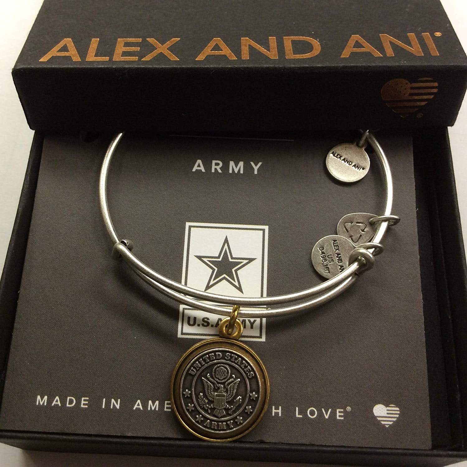 Alex and ani army bracelet deals