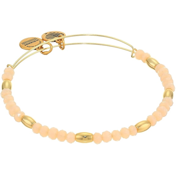 Alex and Ani Balance Bead II Bracelet Carmel 1 One Size, Shiny Gold (A20BBEAD07SG)
