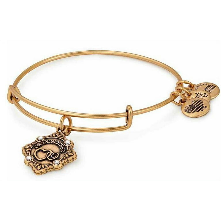 Alex and Ani Because I Love You Grandmother Charm Bangle Rafealian Gold A18BILY05RG