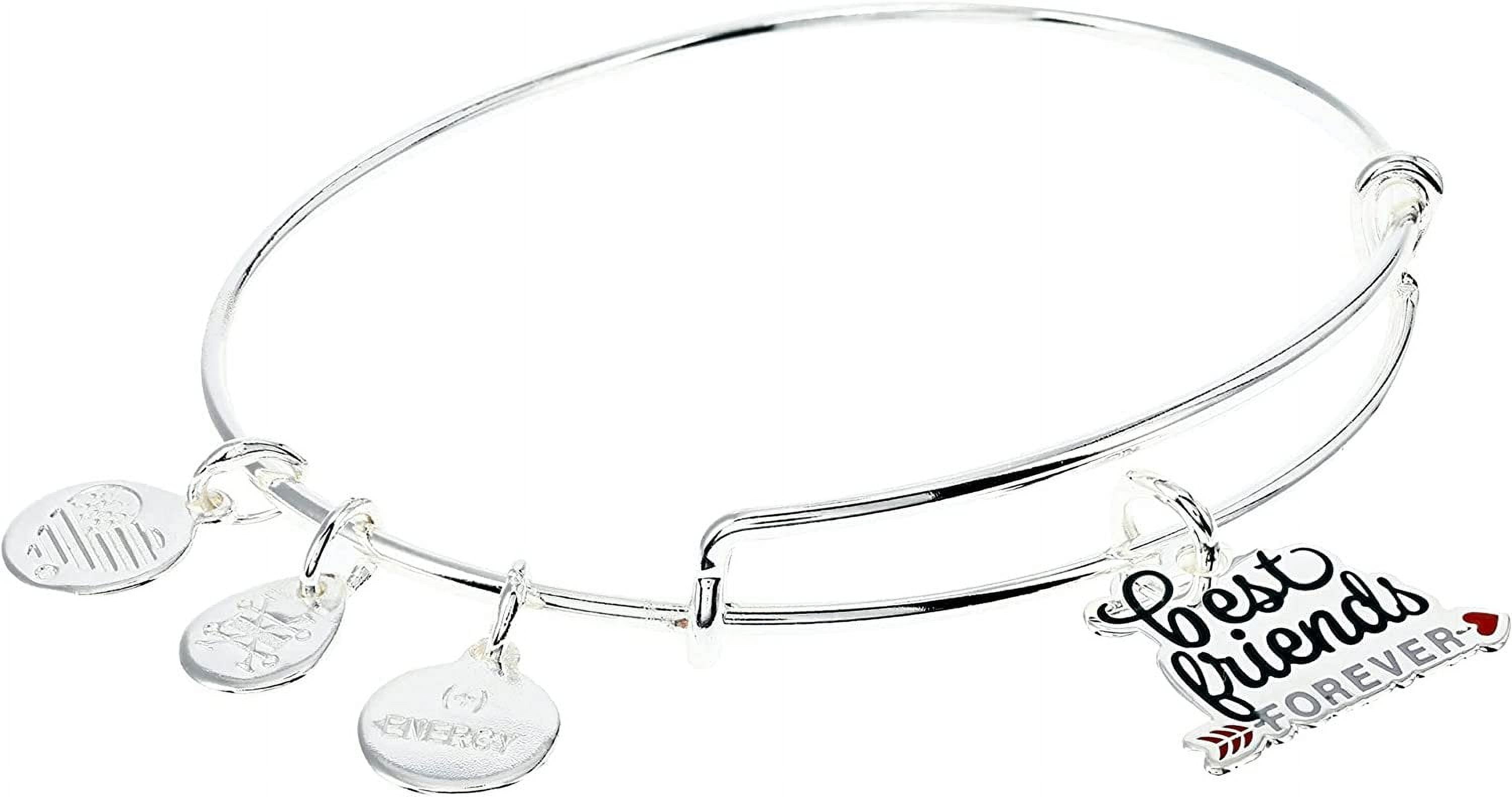 Alex and Ani Celebrate Best Friends Forever Bracelet Shiny Silver One Size