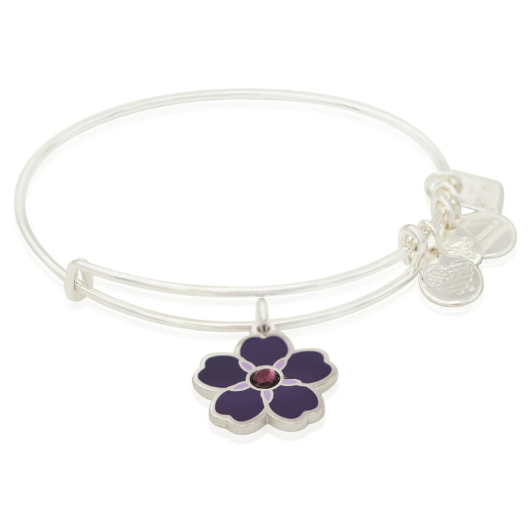 Alex and Ani Charity By Design Forget Me Not Charm Bangle - Main Image