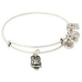thumbnail image 1 of Alex and Ani Charity By Design - Owl Charm Bangle Bracelet - Rafaelian Silver - Expandable - CBD18OWL01RS, 1 of 2
