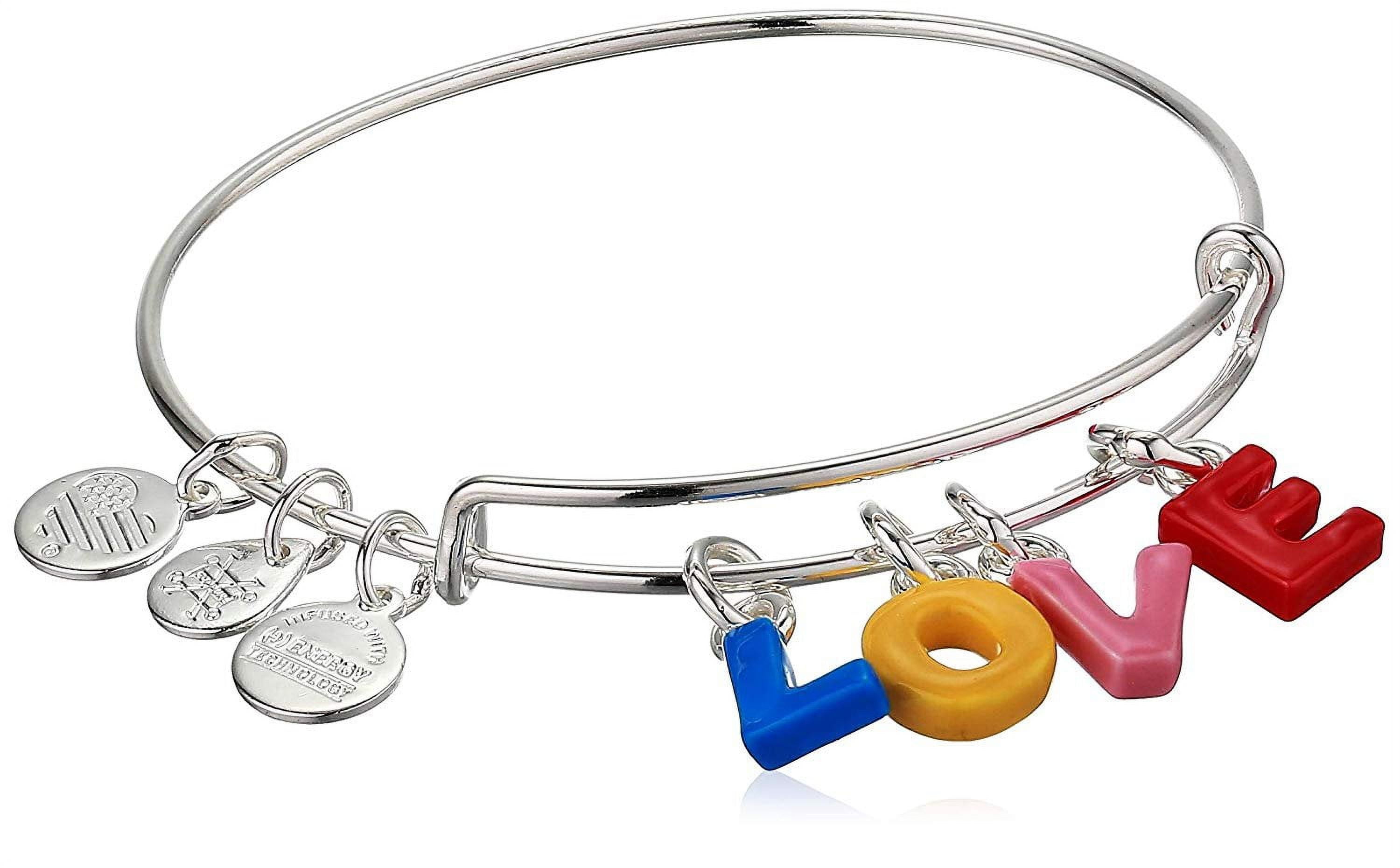 Alex and Ani Sweet As Honey Color Infusion Charm Bangle Shiny Gold