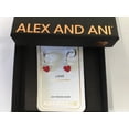 thumbnail image 1 of Alex and Ani Color Infusion Heart Huggie Hoop Earrings Silver One Size, 1 of 3