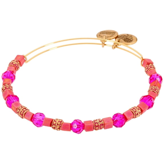 Alex and Ani Coral Dragonfruit Expandable Bangle Bracelet Rafaelian Gold