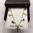 thumbnail image 1 of Alex and Ani Cross & Crystal 18" Delicate Necklace Shiny Gold One Size, 1 of 3