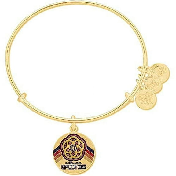 Alex and Ani Disney Parks Epcot 35th Anniversary Charm Bracelet, Gold