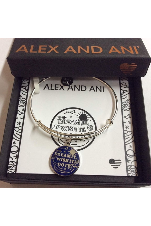 Dream It, Wish It, Do It Bangle Bracelet Shiny Silver One Size