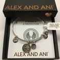 thumbnail image 1 of Alex and Ani Duo Charm Bangle Bracelet Silver/Angel One Size, A20EBGA33SS, Shiny Silver, 1 of 4