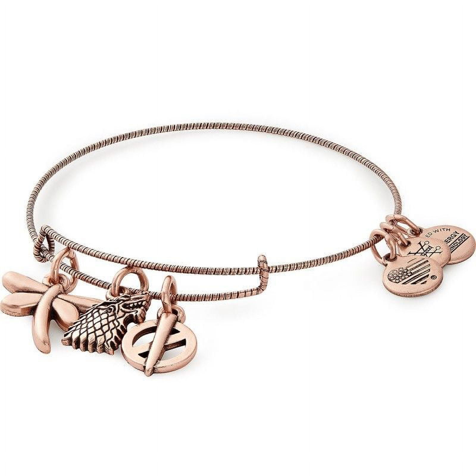 Alex and Ani GAME OF THRONES Sansa Stark Charm Bangle Bracelet Rafaelian Rose Gold Finish Walmart
