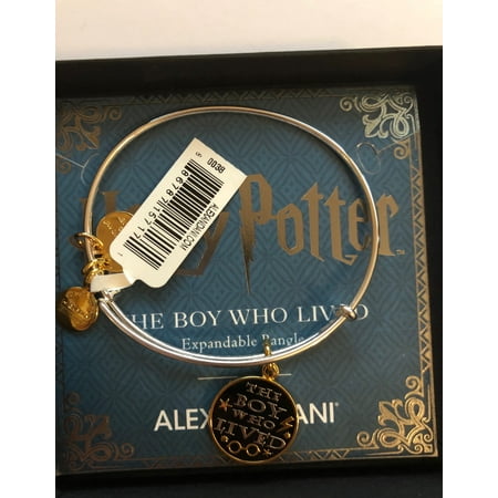 Alex and Ani Harry Potter The Boy Who Lived Two Tone Charm Bangle New with Box