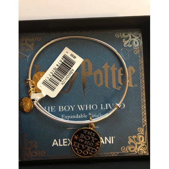 Alex and Ani Harry Potter The Boy Who Lived Two Tone Charm Bangle New with Box