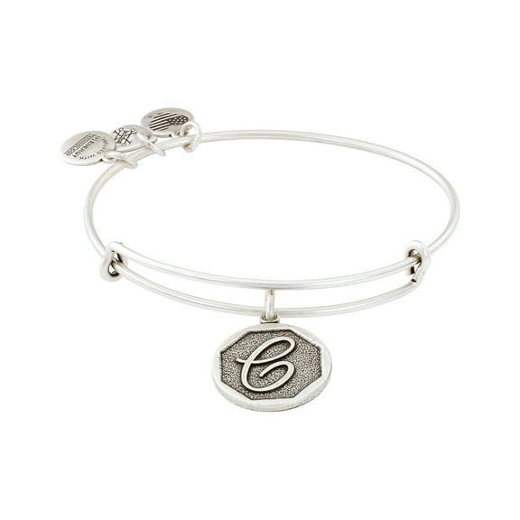 Alex and Ani Initial C Charm Bangle, Silvertone