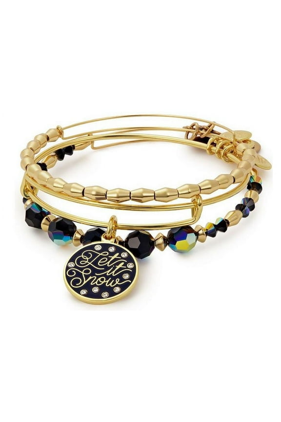 Let it Snow Set of 3 Bangle Bracelet