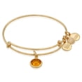 thumbnail image 1 of Alex and Ani November Charm Bangle Bracelet - Shiny Gold, 1 of 4
