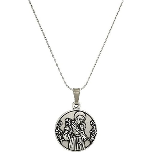Alex and Ani Saint Anthony II Rafaelian Silver Size 32 inches Necklace A18HOL09RS