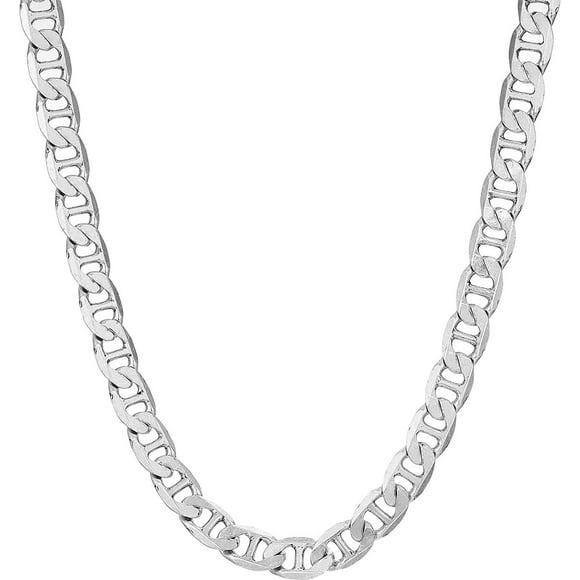 Alex and Ani Women's Chain Link Magnetic Necklace, Rafaelian Silver, One Size
