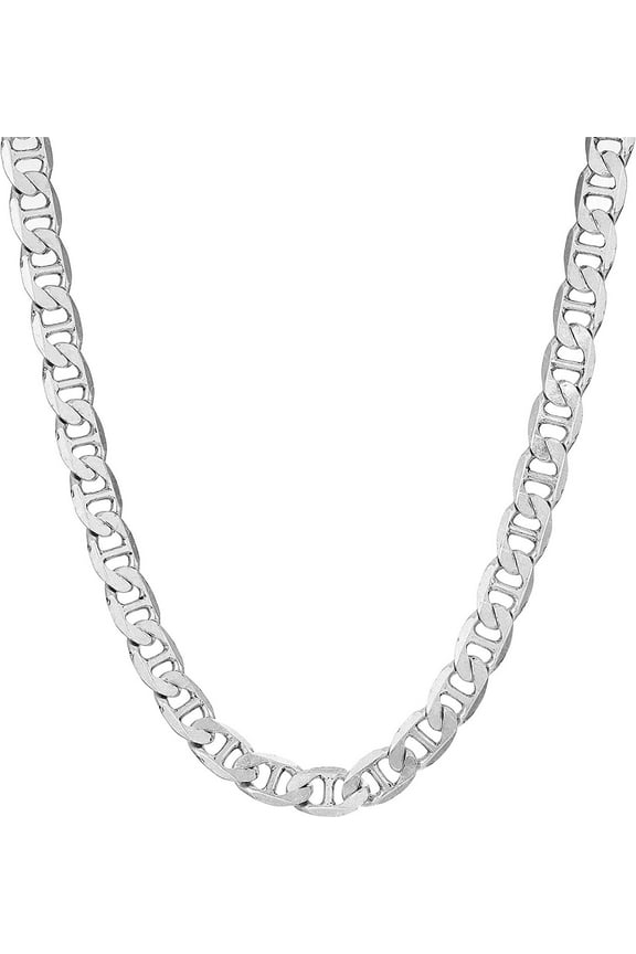 Women's Chain Link Magnetic Necklace, Rafaelian Silver, One Size