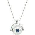 thumbnail image 1 of Alex and Ani Women's Charity By Design Meditating Eye Color Infusion EN Necklace Shiny Silver One Size, 1 of 2