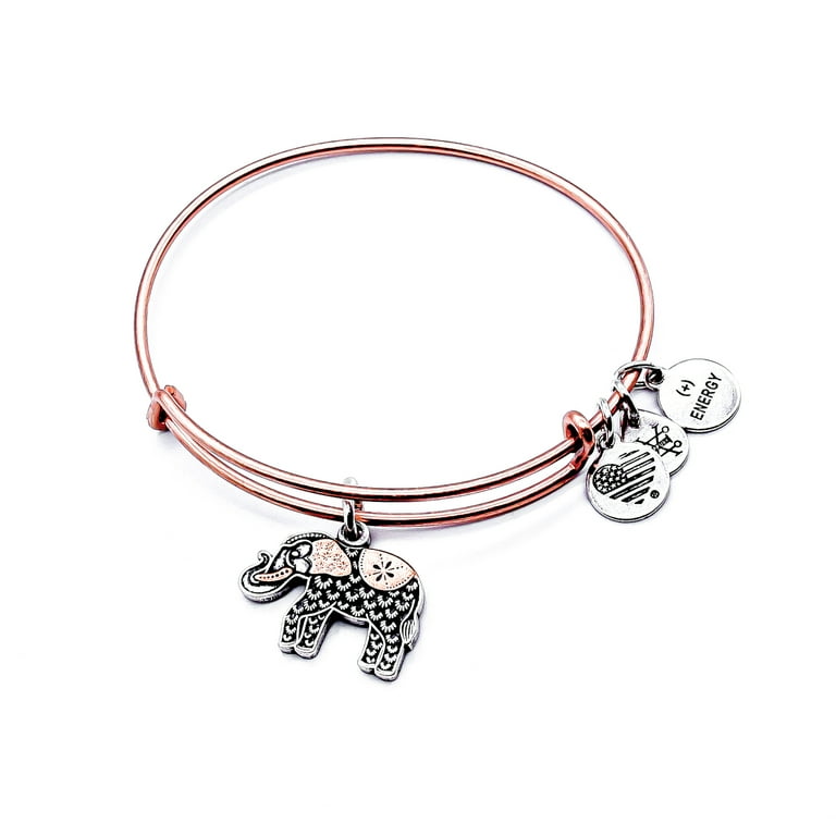 Alex and ani best sale elephant two tone cuff