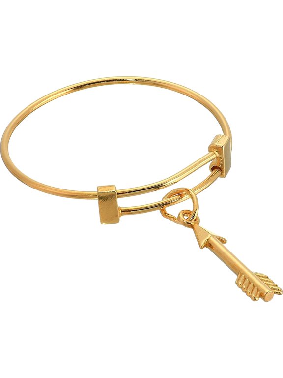 Women's Expandable Wire Ring Arrow, 14kt Gold Plated