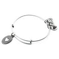 thumbnail image 1 of Alex and Ani Women's Silver Path of Symbols Heart Charm Bangle Bracelet, 1 of 2