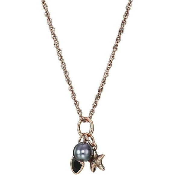 Alex and Ani Women's Star Fish Trio 18 inch Adjustable Necklace, Rafaelian Antique Rose, One Size
