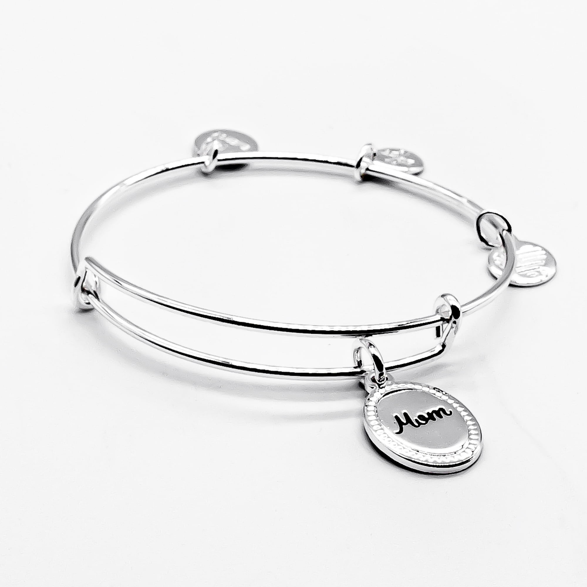 Alex and Ani Because I Love You Mom Charm Bangle