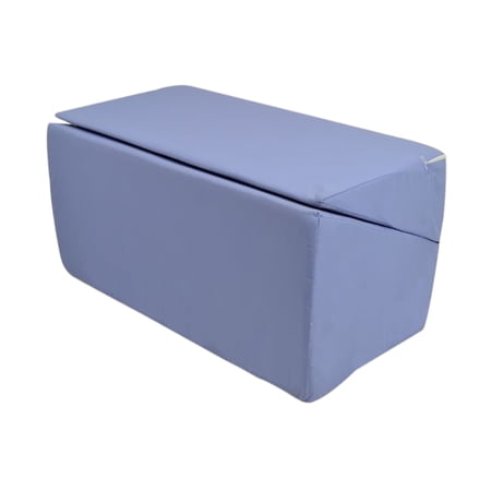 Alex Orthopedic Folding Foam Bed Wedge Pillow for Acid Reflux, GERD, Snoring, Reading & Back Support – Foldable Incline Pillow with Removable Washable Cover – 7" with Blue Cover