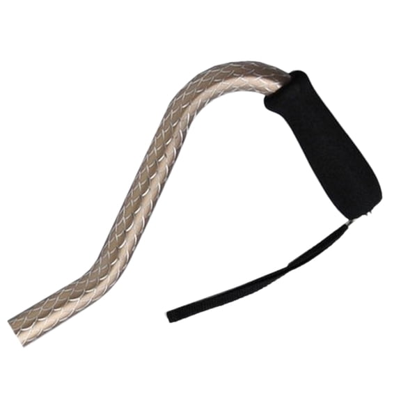 AlexOrthopedic Offset Handle Aluminum Sparkle Cane - Champagne
