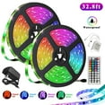thumbnail image 1 of AlexTong 32.8ft Led Light Strip 300Leds RGB Waterproof LED Rope Lights with 44keys IR Remote Controller for Home Party Decoration, 1 of 7