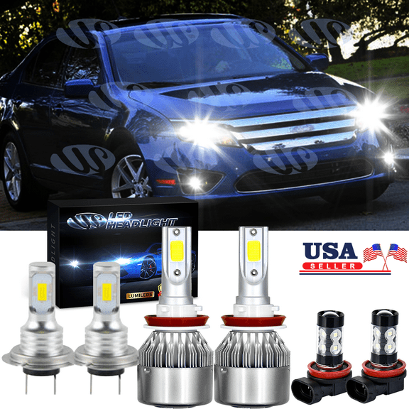 AlexTong Fusion 6x Combo 100W White LED Automotive Bulb fits Car, Truck, SUV 6 Pack