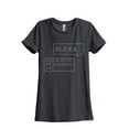 thumbnail image 1 of Alexa Add Wine To My Shopping List Women's Fashion Relaxed T-Shirt Tee Charcoal Grey 2X-Large, 1 of 3