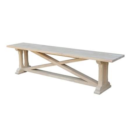 International Concepts Alexa Bench Unfinished