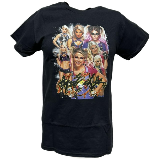 Alexa Bliss 7 Faces Signature WWE Womens Superstar Black Tshirt
