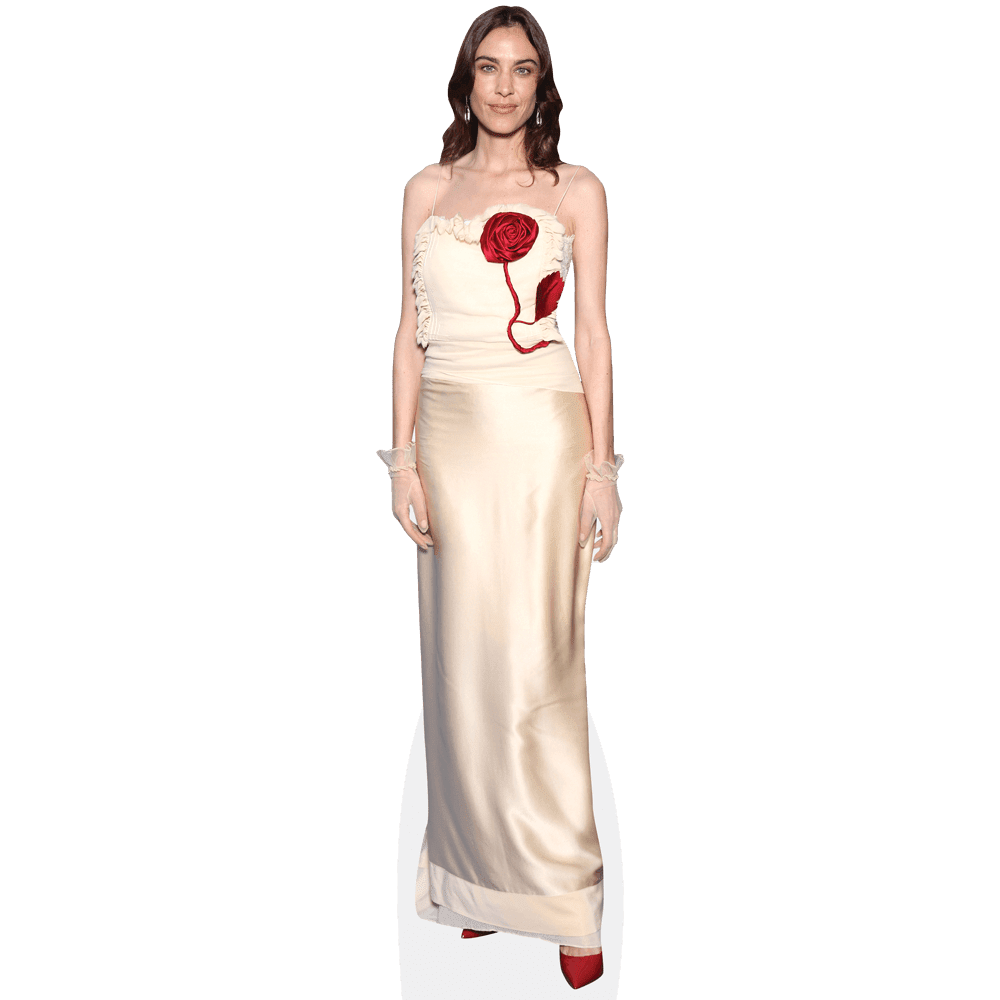 Alexa Chung (Long Dress) Life Size Cutout. Standee.