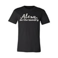 thumbnail image 1 of Alexa Do The Laundery Womens Jersey Short Sleeve T-shirt-Black-4XL, 1 of 4