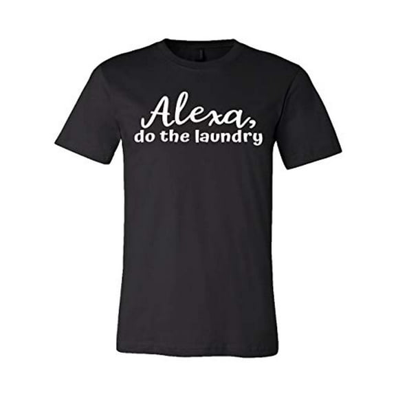 Alexa Do The Laundry Unisex Jersey Short Sleeve T-shirt-Black-XXXL