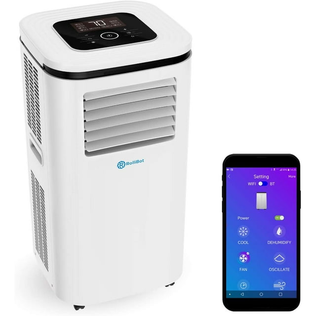 AlexaEnabled RolliCool 31020 12,000 BTU Portable Air Conditioner with