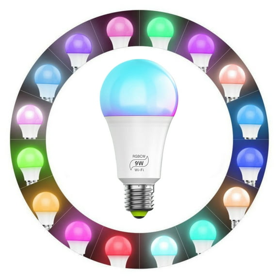 Alexa Smart Light Bulbs, Gosund 75W Equivalent E26 8W WiFi Led Bulb A19 RGB Color Changing Light Bulb Dimmable, Work with Google Home Amazon Echo EFINNY