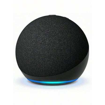 Alexa Smart Speaker with Vibrant Sound - Voice-Controlled, Bluetooth Enabled, Ideal for Bedrooms/Dining Rooms/Offices (Black/White/Blue)