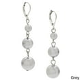 thumbnail image 1 of Alexa Starr 4418-EP-Grey Graduated 3-tier Faux Pearl Drop Earrings, 1 of 5