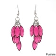 thumbnail image 1 of Alexa Starr  6829-EP-Fuchsia  Faceted Metallic Lucite Cluster Earrings, 1 of 5