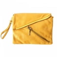thumbnail image 1 of Alexa Womens Leather Clutch or Shoulder Purse, Yellow, 1 of 1