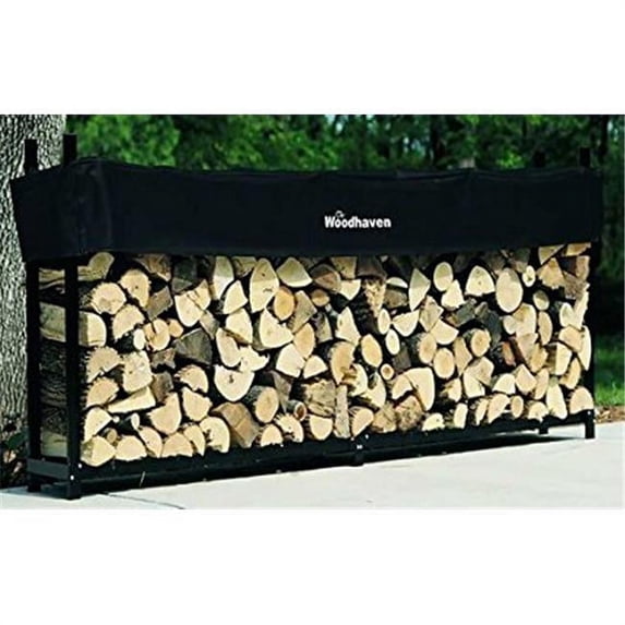 Alexander 120 WRC CAMO 10 ft. Woodhaven Firewood Rack & Standard Cover