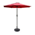 thumbnail image 1 of Alexander 9 ft. Patio Umbrella with Round Plastic Base, Red, 1 of 7